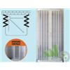 BOX DOCCIA BAGNO CABINA PVC RIDUCIBILE 80/90X80/90Xh185 CM 3 LATI SOFFIETTO