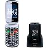 BRONDI AMICO SUPERVOICE DUAL SIM 2.8" EASY PHONE CLAMSHELL TASTI GRANDI TASTO SO