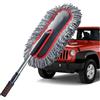 YeewayVeh Car Duster Exterior Scratch Free Microfiber Car Cleaning Brush, Extendable Handle Pollen and Dust Brush for Truck, SUV, Vehicles and Home Cleaning, Light Gray