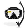 Cressi Liberty Triside & Epsilon Dry Black/Graphite - Combo Set Maschera Liberty Triside e Snorkel Epsilon Dry per Snorkeling e Immersioni, Nero/Grafite, Taglia Unica, Unisex