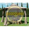 SET 4 TELI TENDE LATERALI RICAMBIO BIANCO PER GAZEBO EDEN 300X300 CM 3X3MT