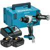 Makita Trapano avvitatore a batteria DDF486RTJ 18Volt blu nero 2x batteria agli ioni di