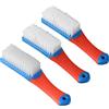Set Spazzola Pulizia Scarpe Portatile 3pz con Setole Morbide Impugnatura Ergonom