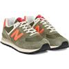 New Balance Scarpe Sneakers UOMO New Balance 574 BGR Verde Oliva Suede Mesh