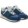 New Balance Scarpe Sneakers UOMO New Balance 574 QBL Blu Verde Lifestyle