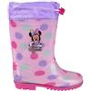Disney Stivali da Acqua Bambini Minnie Mouse Rosa, Taglia Calzature 31