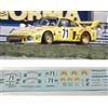 FDS TOPMODEL decals decalcomanie 1/43 porsche 935 le Mans 1979 Hawaian Tropic N. 71 yellow