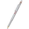 ‎Newell Brands Rotring 800 Penna a Sfera, Punta Media, Inchiostro Blu, Corpo Argento, Ricaricab