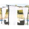 TENDA DA ESTERNO A VELO PER GAZEBO 150X280 CM BIANCO TELO LATERALE BRETELLA