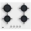 Beko Piano Cottura 4 Fuochi a Gas 60 cm Incasso Cristallo Bianco - HILG 64222 SW