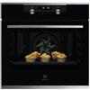 Electrolux Forno incasso (72Lt) SERIE 600 Koddp66X Steambake Black e Inox classe