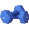 Does not apply Set 2 Manubri Esagonali Da 2X1/2/3/4/5/6/7/8/9/10 Kg in Metallo E Plastica, 2 Ma