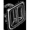Aftermarket PER FIAT BOXER MANIGLIA PORTA POSTERIORE PLAST. NERA 02>05