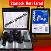 Farad Per Audi Q2 Kit Bulloni Antifurto NERI Starlock Farad per Cerchi in Lega