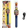 Lexibook, Naruto, orologio con fotocamera per selfie, touch screen HD, fotocamera 720p, lettore MP3, altoparlante incorporato, dittafono, contapassi, 5 giochi, Arancione/blu, DMW070NA