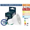 V-TAC 10PZ VT-292 LAMPADINA FARETTO LED V-TAC PRO GU10 7.5 WATT 110° 610LM CHIP