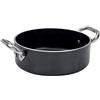 Baldassare Agnelli Pentole Agnelli ALSA2106SS36 Casseruola Bassa Antiaderente Spessore 5 Millimetri con Due Maniglie Inox, Diametro 36 cm
