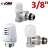ICMA Kit termostatico ICMA - valvola + detentore + testa termostatica 3/8'' squadra a