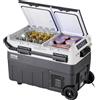 VEVOR Frigorifero Portatile per Auto Compressore 40 L Doppia Zona per Casa Auto
