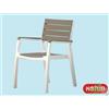 POLTRONA KETER HARMONY CAPPUCCINO SEDIA CON BRACCIOLI RESINA 59x60xH87 ESTERNO