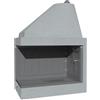 Marsi Camin Camino A Legna In Ghisa Aperto Reversibile 102x62x140H DS 100 TGH Marsicamin