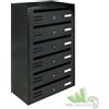 ALUBOX CASSETTA BLOCCHIERA CASELLARIO POSTA POSTALE ORIZZONTALE 6 P. 38,5x25x63