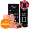 Hagerty Spray Detergente + Guanti Pulenti per Argenteria e Metalli in Argento