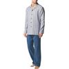 Perofil Pigiama Uomo Manica Lunga Aperto Flanella 100% Cotone PEROFIL VPRT93214