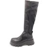 Bruno Premi BG0405 stivale cerniera pelle tessuto elasticiz. nero c/armato 3/4