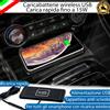 ESL CARICABATTERIE WIRELESS RICARICA RAPIDA PER PEUGEOT 308 USB FINO A 15 W