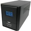 TECNO UPS 1200VA Gruppo continuità 500W DVR NOTEBOOK LCD AC RESTART 3 schuko