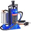 VEVOR Cric a Bottiglia Pneumatico Idraulico Carico 20 Tonnellate 260-495 mm Blu