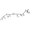 EGLO LED lampada da soffitto Arboledas, faretti da soffitto, acciaio | bianco, nichel opaco, attacco GU10
