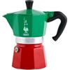 Bialetti Caffettiera Bialetti Moka Express Tricolore 3 tazze Alluminio