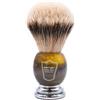 Parker Spazzola da barba Parker Premium - schiuma densa, peli di tasso, con supporto...