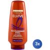 L'oreal 3x Elvive Balsamo 250 Ml. Olio Ricci Sublimi