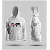 felpa con cappuccio tributo BMW bianca nera xs s m l xl 2xl 3xl 4xl 5xl