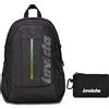 Invicta Zaino Ufficio Invict-Act Plus Led, Nero, Doppio Scomparto Con Tasca PC,