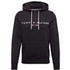 Non applicabile (TG. XL) Tommy Hilfiger Logo Flex Fleece Hoody Felpa con Cappuccio, Nero (Jet Bl