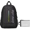Invicta Zaino Ufficio Invict-Act Plus Led, Nero, Doppio Scomparto Con Tasca PC,