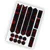 compatibili SANTA CRUZ GIANT SPECIALIZED Kit 16 Adesivi Bici Rosso/Nero Protezione Telaio MTB Corsa Gravel E‑Bike B0216