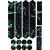 compatibili SANTA CRUZ GIANT SPECIALIZED Kit 16 Adesivi Bici Nero Bianchi Stickers Protezione Telaio MTB, Corsa, Fat Bike