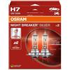OSRAM Coppia lampade alogene H7 12V 55W Osram Night Breaker Silver
