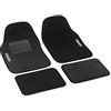 GOODYEAR Set 4 Tappeti Tappetini in Moquette Nero con Battitacco in Plastica