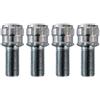 CORA Kit 4 bulloni antifurto ruote auto cerchi in acciaio M14x1.50 29mm T17 sferico