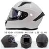 BHR Casco Integrale BIANCO Doppia Visiera Antigraffio Interni Remov. 831 Rocket BHR