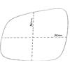 Aftermarket PER CHEVROLET SPARK VETRO SX CROMATO CURVO PER SPECCHIETTO RETROVISORE