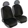 PILOT Coppia coprisedili auto universali in tekno-lino di poliestere Nero
