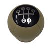Rcp Per Opel Corsa C Pomello Beige per Leva del Cambio a 5 Marce (R Alto a Sx)