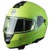 BHR Casco Modulare Giallo Fluo Flip-Up Doppia Visiera Interni Removibili 805 Power